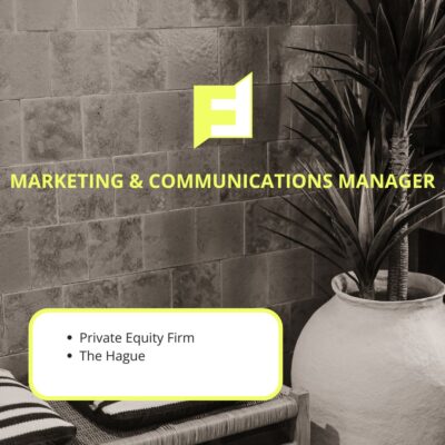 Marketing & Communications Manager – The Hague