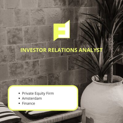 Investor Relations Analyst
